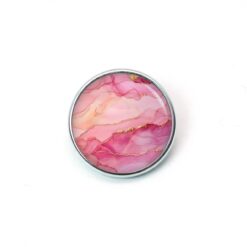 Druckknopf Chunk – Motiv Marmor rosa – 10 & 16 mm