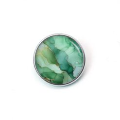 Druckknopf Chunk – Motiv Marmor jadegrün – 10 & 16 mm