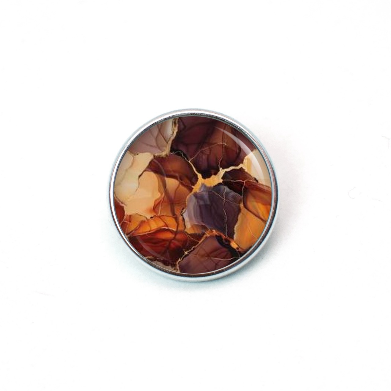 Druckknopf Chunk – Motiv Marmor karamell braun gold – 10 & 16 mm Druckknopf Chunk – Motiv Marmor karamell braun gold – 10 & 16 mm