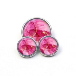 Druckknopf Chunk – Motiv Marmor pink magenta gold – 10 & 16 mm Druckknopf Chunk – Motiv Marmor pink magenta gold – 10 & 16 mm
