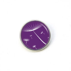 Druckknopf Chunk – Motiv Zarte Pusteblume violett – 10 & 16 mm
