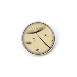 Druckknopf Chunk – Motiv Zarte Pusteblume beige – 10 & 16 mm
