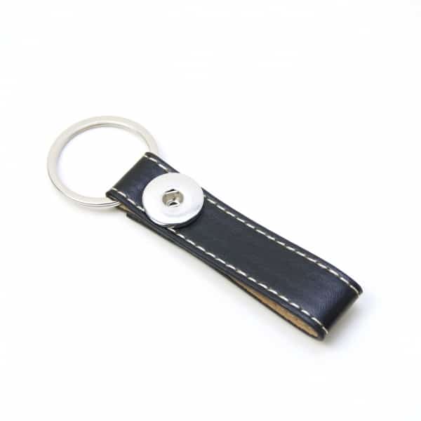 Druckknopf Schlüsselanhänger Leder schwarz für 16mm Druckknopf Druckknopf Schlüsselanhänger Leder schwarz für 16mm Druckknopf