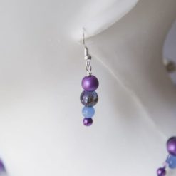 Mutter & Tochter Partner Schmuck Set in Blau und Violet