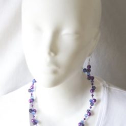 Mutter & Tochter Partner Schmuck Set in Blau und Violet