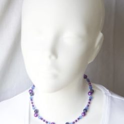 Mutter & Tochter Partner Schmuck Set in Blau und Violet