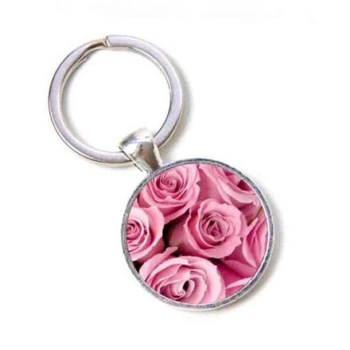 Schlüsselanhänger rosa Rosen