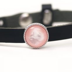 Schiebeperle rosa schimmernde Polaris Perle