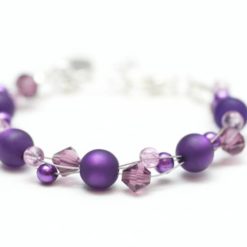 Violettes Perlen Armband