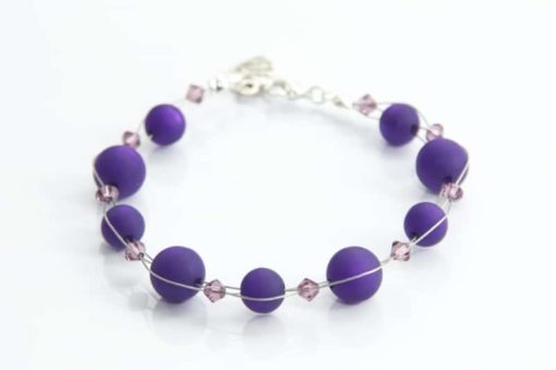 Perlen Armband Violett