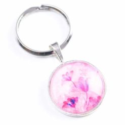 Schlüsselanhänger zart rosa Blüten